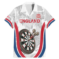 Custom England Darts Family Matching Mermaid Dress and Hawaiian Shirt Go Champions Grunge Marble Style - Wonder Print Shop