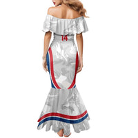 Custom England Darts Family Matching Mermaid Dress and Hawaiian Shirt Go Champions Grunge Marble Style - Wonder Print Shop