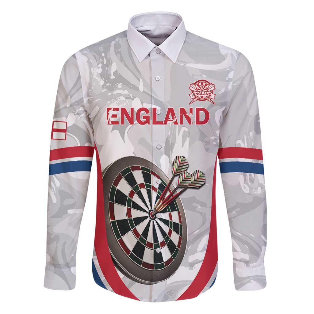Custom England Darts Family Matching Puletasi and Hawaiian Shirt Go Champions Grunge Marble Style - Wonder Print Shop
