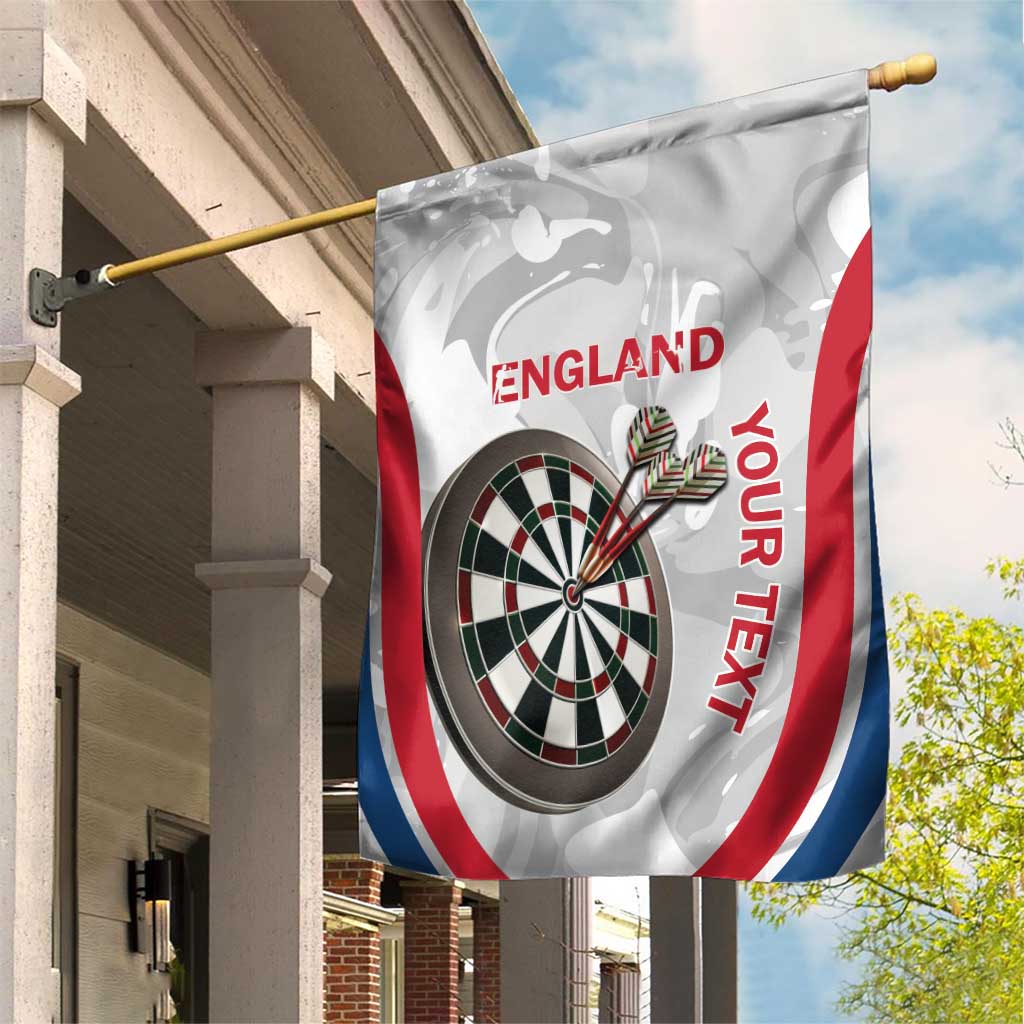 Custom England Darts Garden Flag Go Champions Grunge Marble Style - Wonder Print Shop
