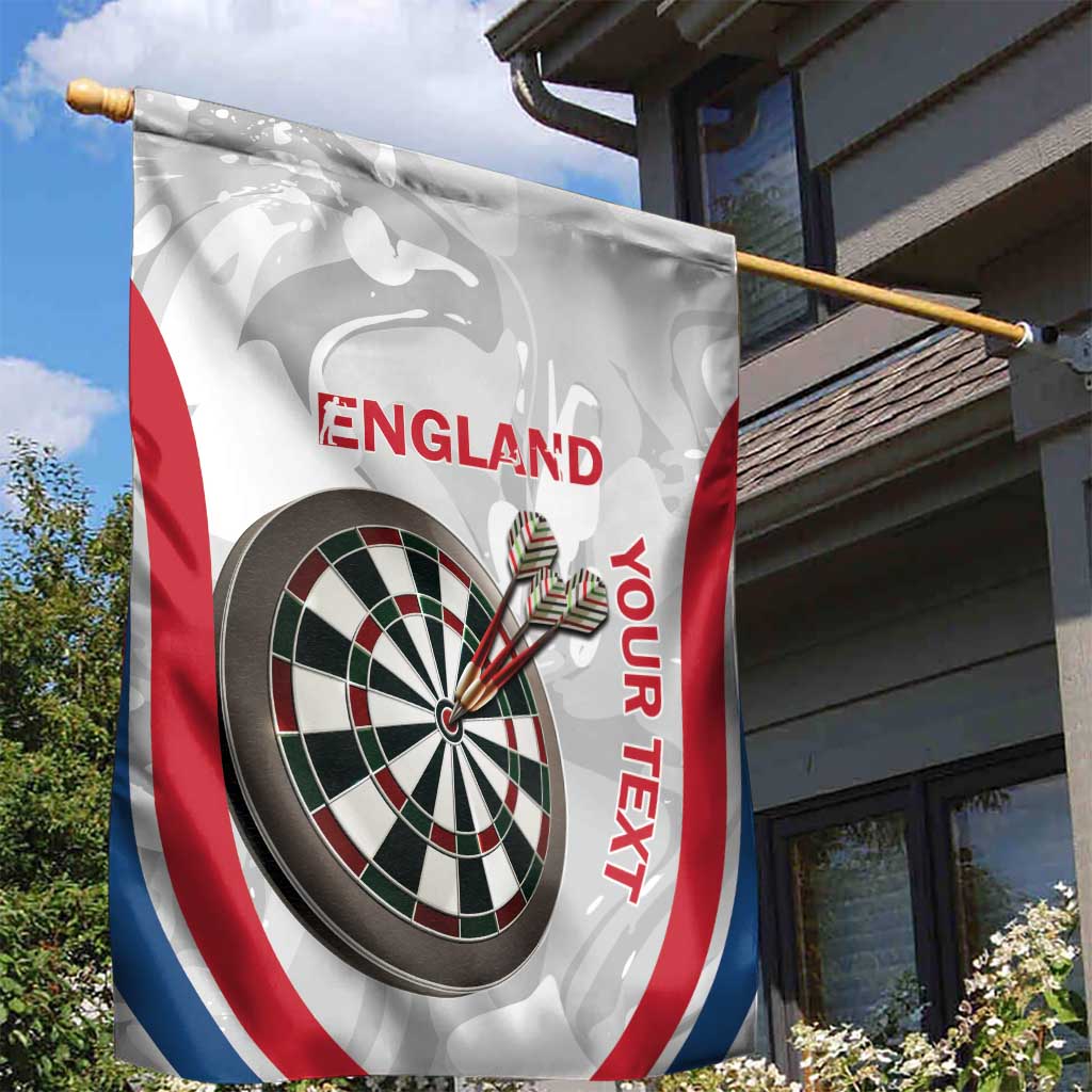 Custom England Darts Garden Flag Go Champions Grunge Marble Style - Wonder Print Shop
