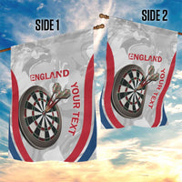 Custom England Darts Garden Flag Go Champions Grunge Marble Style - Wonder Print Shop