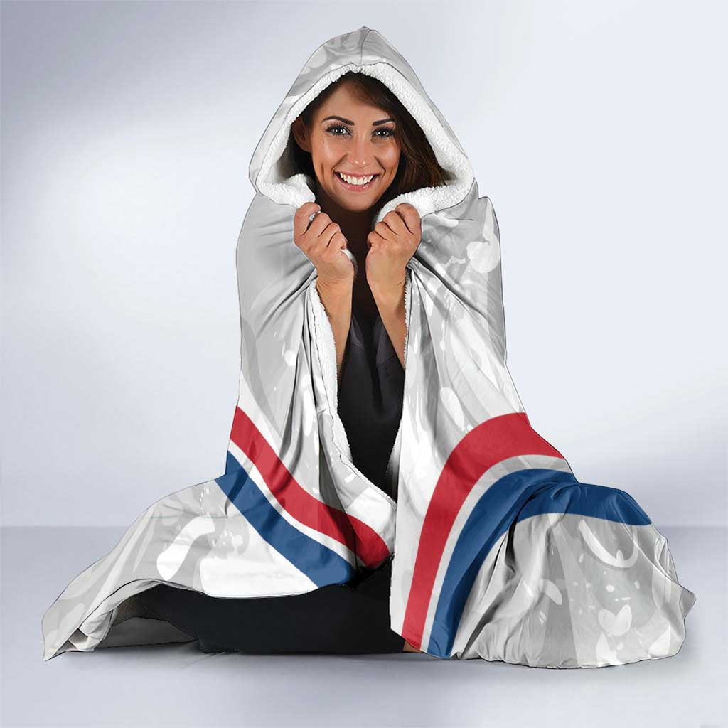 Custom England Darts Hooded Blanket Go Champions Grunge Marble Style