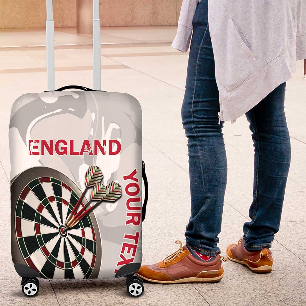 Custom England Darts Luggage Cover Go Champions Grunge Marble Style - Wonder Print Shop
