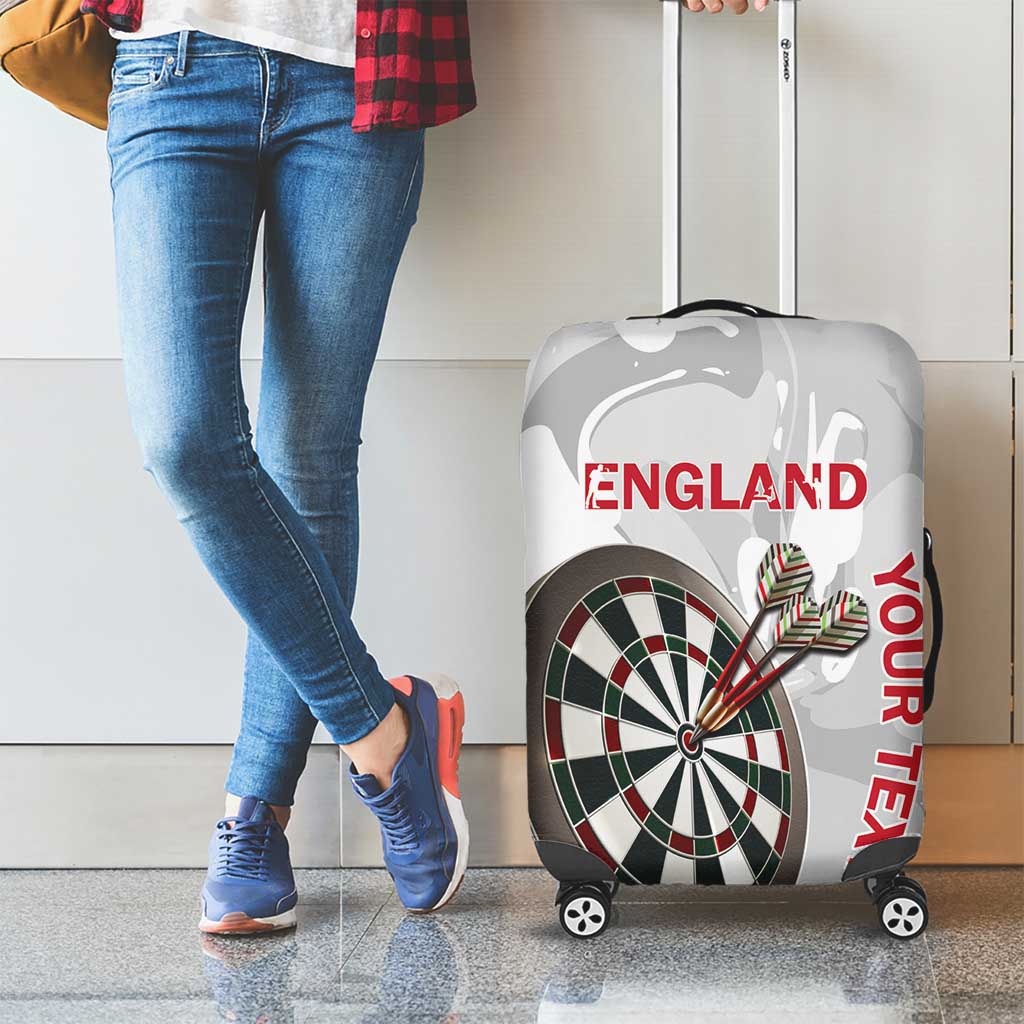 Custom England Darts Luggage Cover Go Champions Grunge Marble Style - Wonder Print Shop