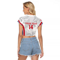 Custom England Darts Raglan Cropped T Shirt Go Champions Grunge Marble Style - Wonder Print Shop