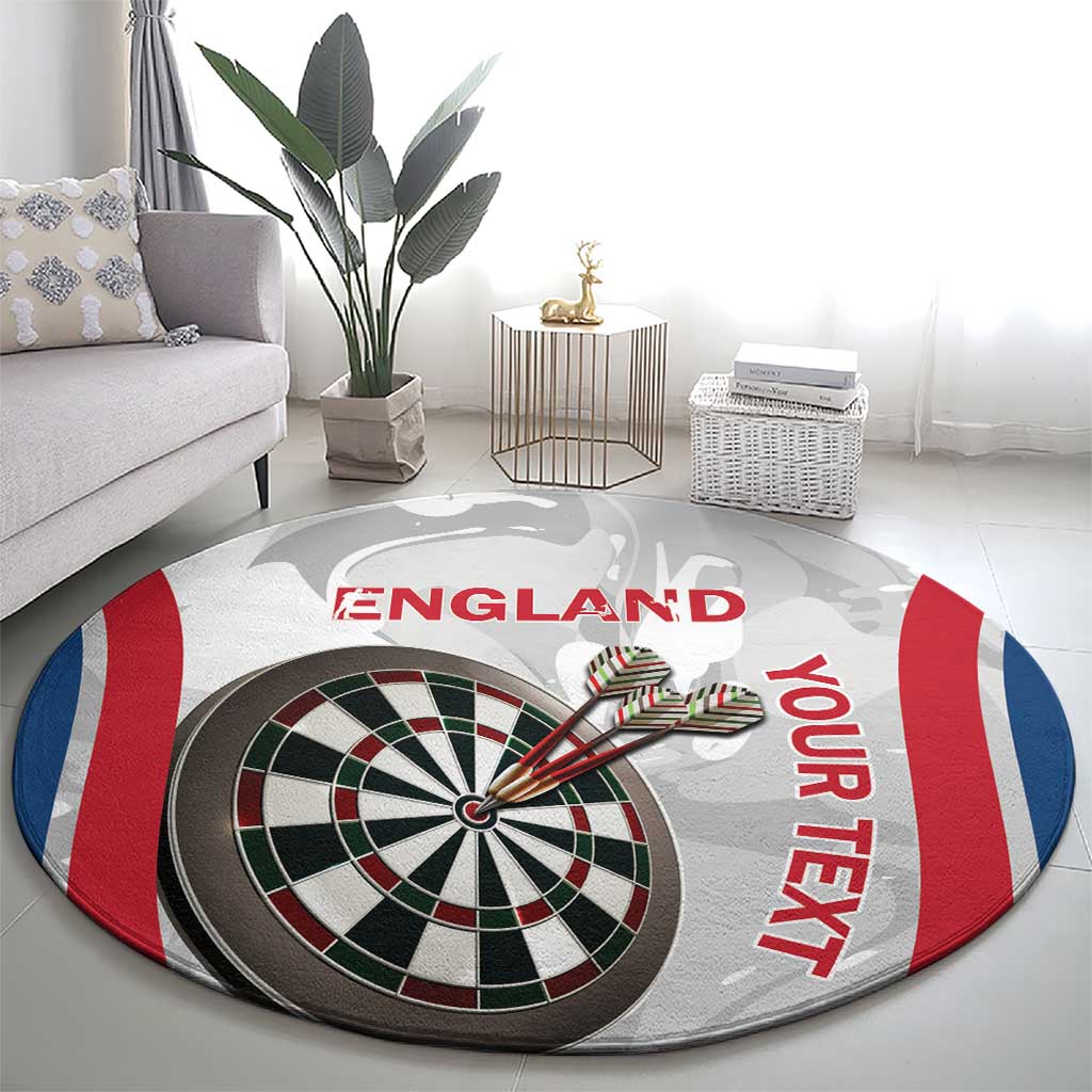 Custom England Darts Round Carpet Go Champions Grunge Marble Style