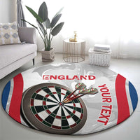 Custom England Darts Round Carpet Go Champions Grunge Marble Style