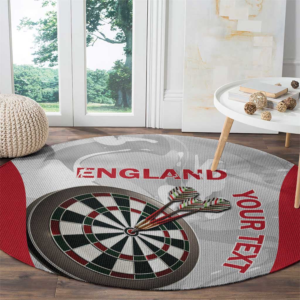 Custom England Darts Round Carpet Go Champions Grunge Marble Style