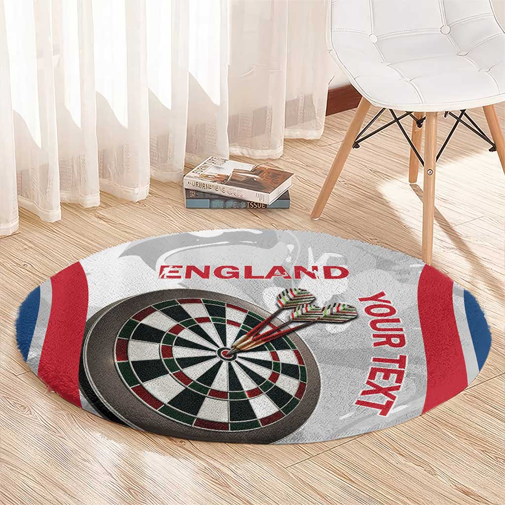 Custom England Darts Round Carpet Go Champions Grunge Marble Style