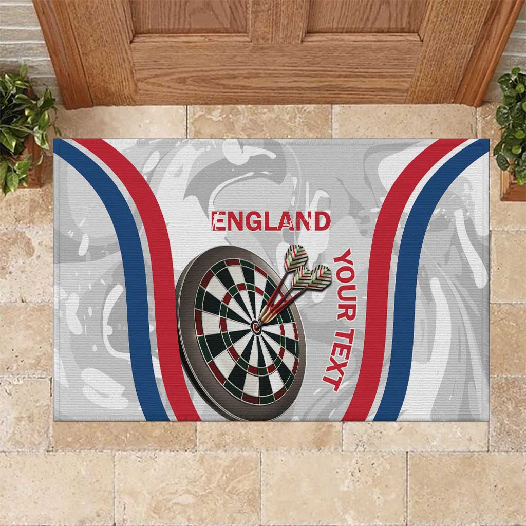 Custom England Darts Rubber Doormat Go Champions Grunge Marble Style - Wonder Print Shop