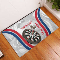 Custom England Darts Rubber Doormat Go Champions Grunge Marble Style - Wonder Print Shop