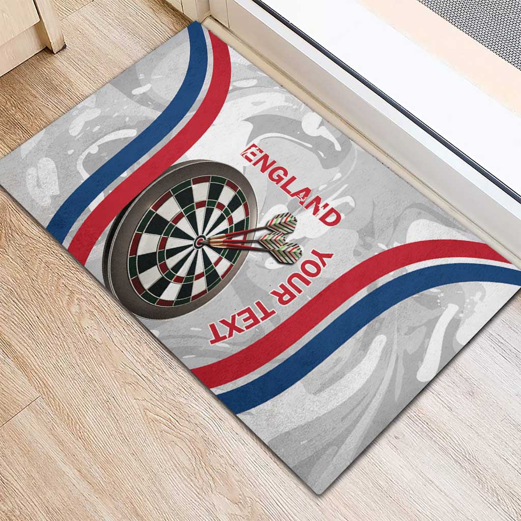 Custom England Darts Rubber Doormat Go Champions Grunge Marble Style - Wonder Print Shop