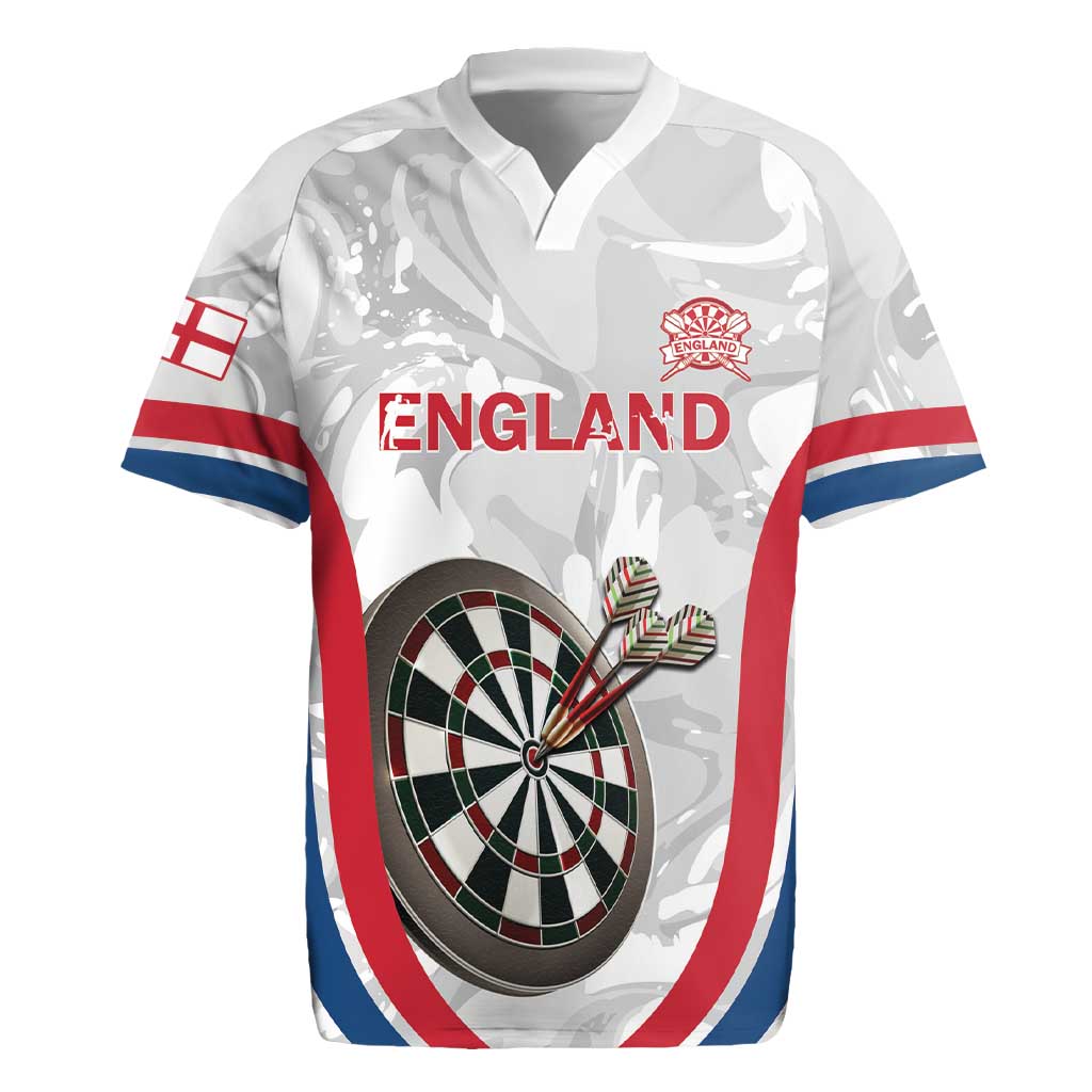 Custom England Darts Rugby Jersey Go Champions Grunge Marble Style - Wonder Print Shop