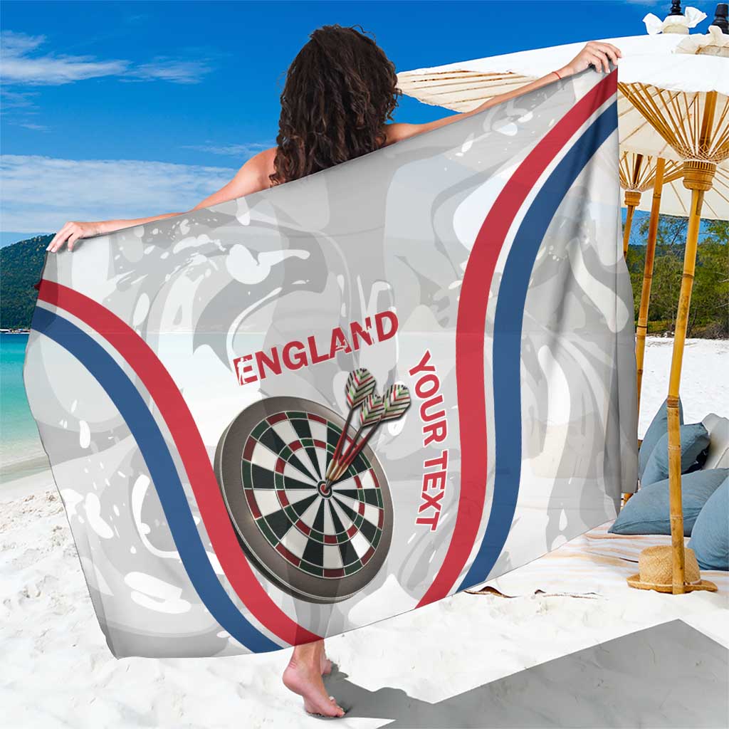 Custom England Darts Sarong Go Champions Grunge Marble Style - Wonder Print Shop
