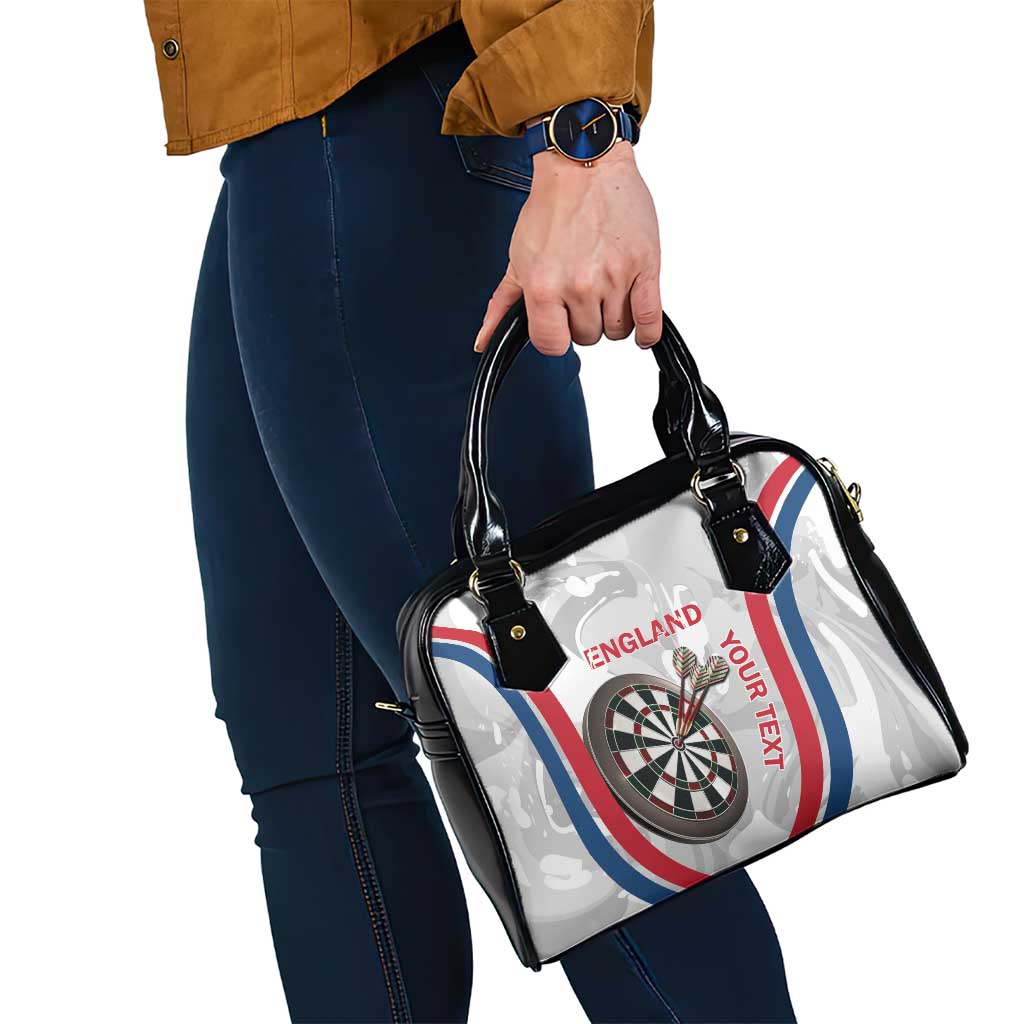 Custom England Darts Shoulder Handbag Go Champions Grunge Marble Style