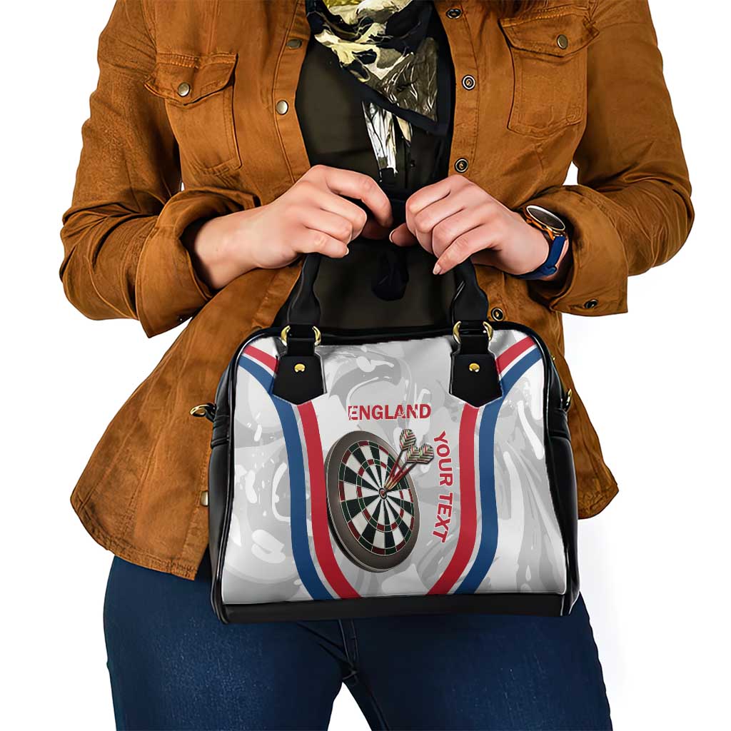 Custom England Darts Shoulder Handbag Go Champions Grunge Marble Style