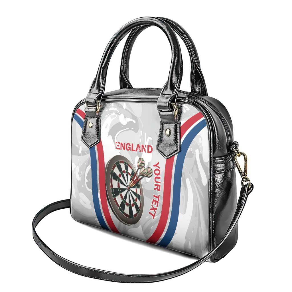 Custom England Darts Shoulder Handbag Go Champions Grunge Marble Style