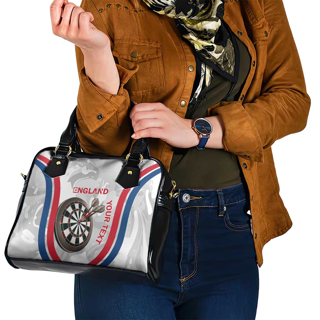 Custom England Darts Shoulder Handbag Go Champions Grunge Marble Style