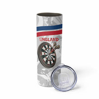Custom England Darts Skinny Tumbler Go Champions Grunge Marble Style - Wonder Print Shop
