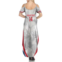 Custom England Darts Summer Maxi Dress Go Champions Grunge Marble Style - Wonder Print Shop