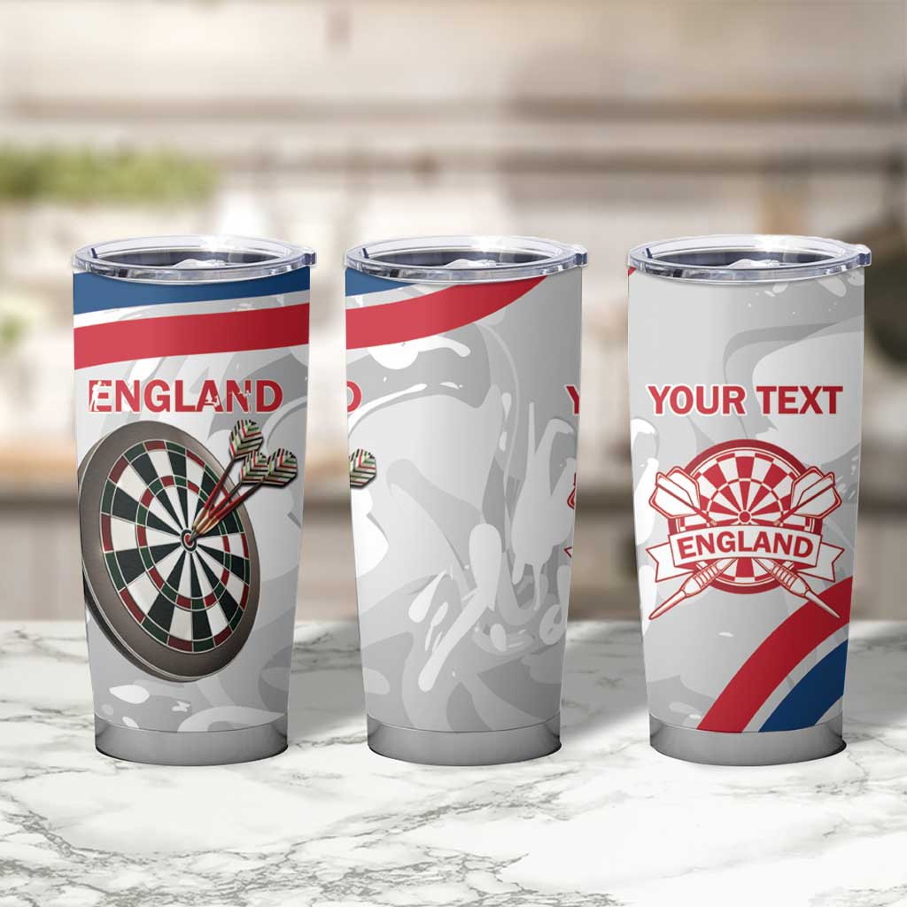 Custom England Darts Tumbler Cup Go Champions Grunge Marble Style - Wonder Print Shop