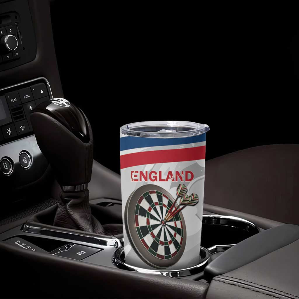 Custom England Darts Tumbler Cup Go Champions Grunge Marble Style - Wonder Print Shop