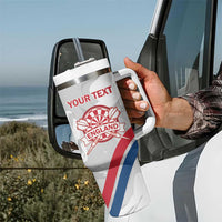 Custom England Darts Tumbler With Handle Go Champions Grunge Marble Style - Wonder Print Shop