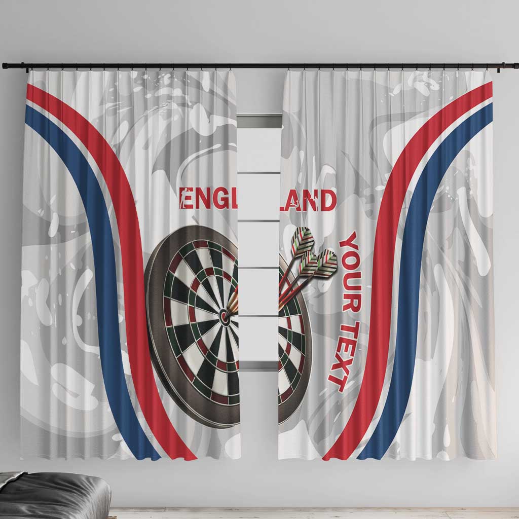 Custom England Darts Window Curtain Go Champions Grunge Marble Style - Wonder Print Shop
