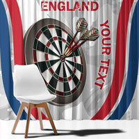 Custom England Darts Window Curtain Go Champions Grunge Marble Style - Wonder Print Shop