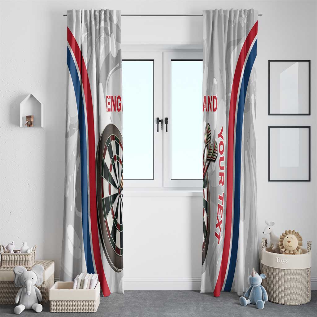 Custom England Darts Window Curtain Go Champions Grunge Marble Style - Wonder Print Shop