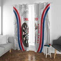 Custom England Darts Window Curtain Go Champions Grunge Marble Style - Wonder Print Shop