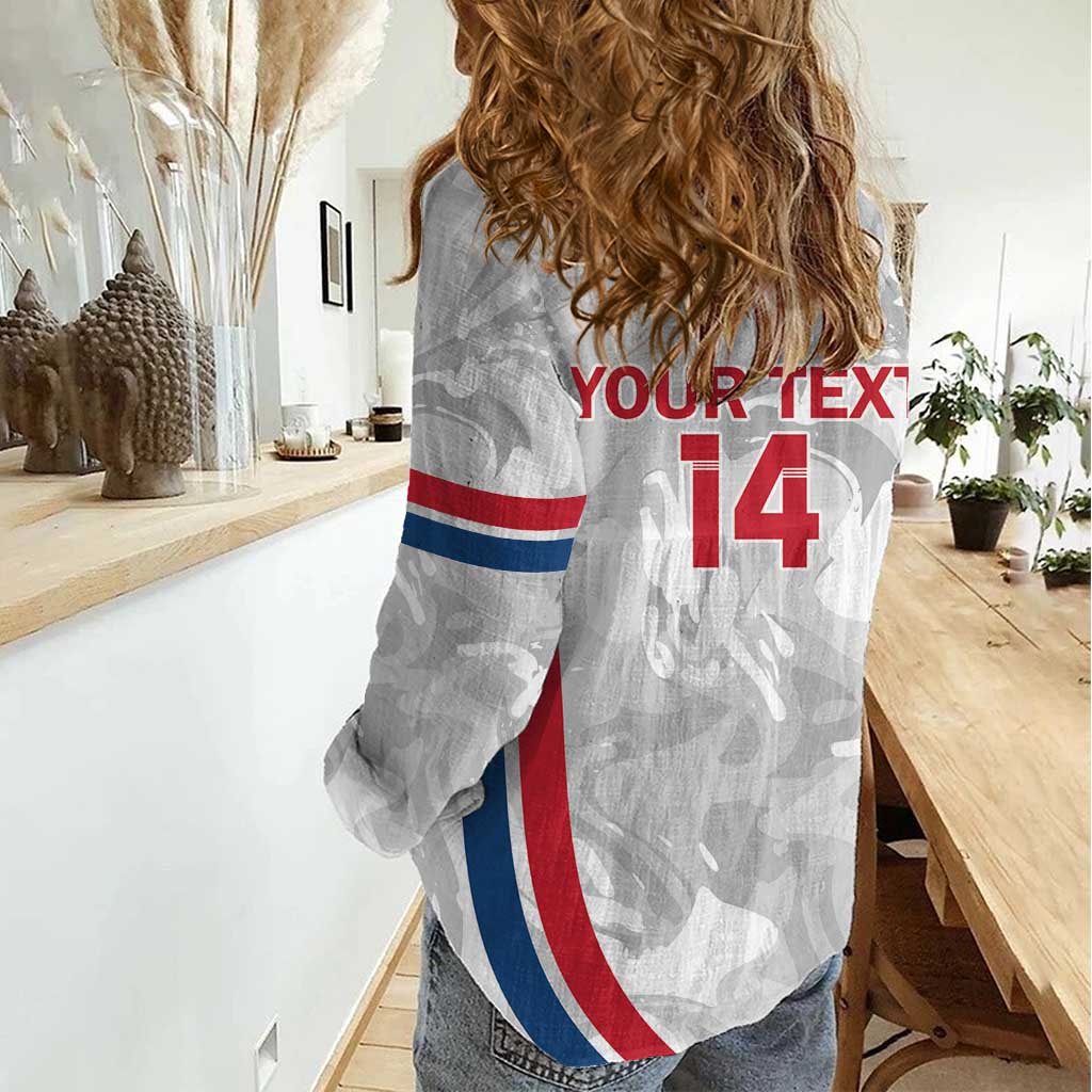 Custom England Darts Women Casual Shirt Go Champions Grunge Marble Style - Wonder Print Shop