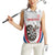 Custom England Darts Women Sleeveless Polo Shirt Go Champions Grunge Marble Style - Wonder Print Shop