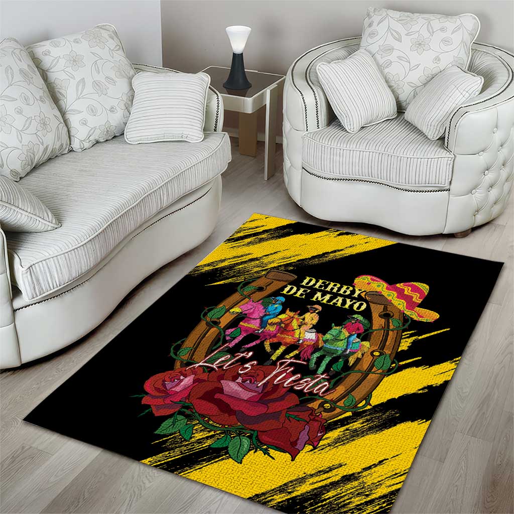 Derby De Mayo 2025 Area Rug Pinata Horse Racing Let's Fiesta