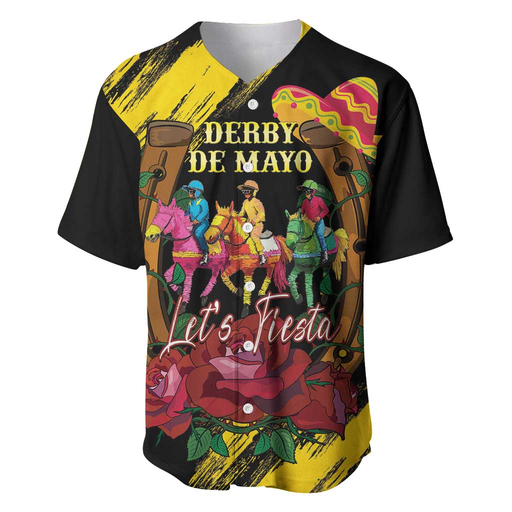 Derby De Mayo 2025 Baseball Jersey Pinata Horse Racing Let's Fiesta