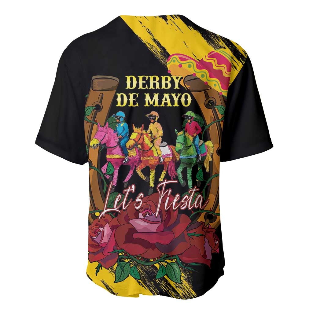 Derby De Mayo 2025 Baseball Jersey Pinata Horse Racing Let's Fiesta