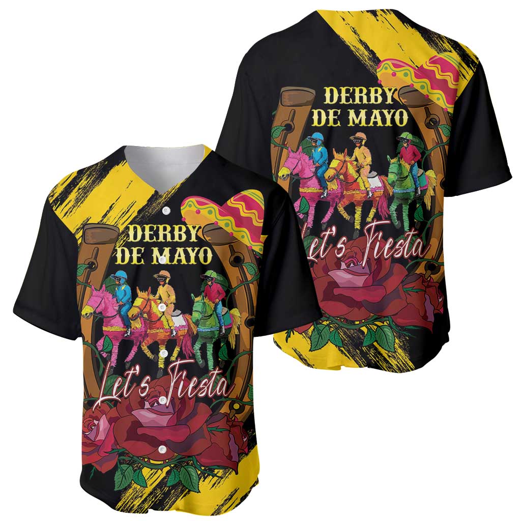 Derby De Mayo 2025 Baseball Jersey Pinata Horse Racing Let's Fiesta