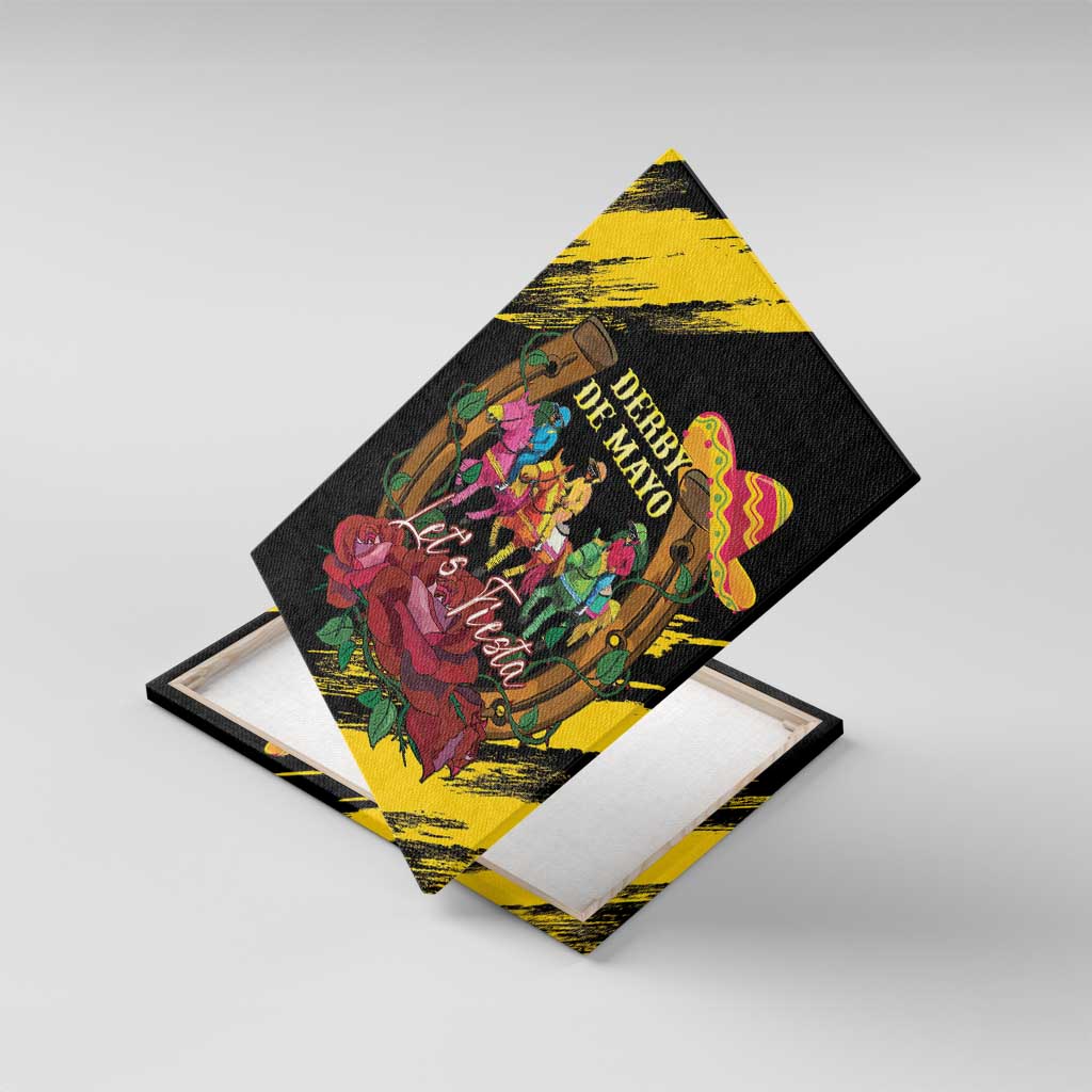 Derby De Mayo 2025 Canvas Wall Art Pinata Horse Racing Let's Fiesta