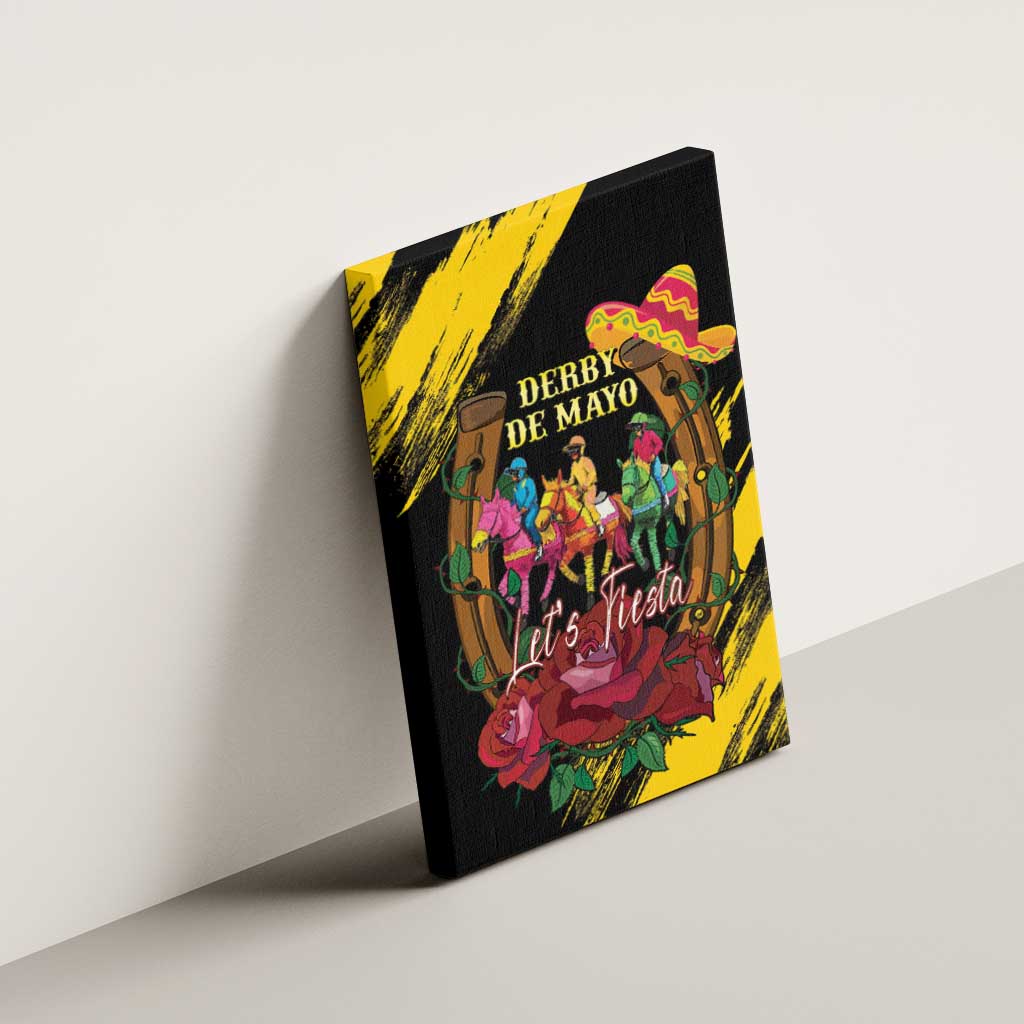 Derby De Mayo 2025 Canvas Wall Art Pinata Horse Racing Let's Fiesta