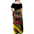 Derby De Mayo 2025 Family Matching Off Shoulder Maxi Dress and Hawaiian Shirt Pinata Horse Racing Let's Fiesta