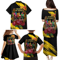 Derby De Mayo 2025 Family Matching Puletasi and Hawaiian Shirt Pinata Horse Racing Let's Fiesta