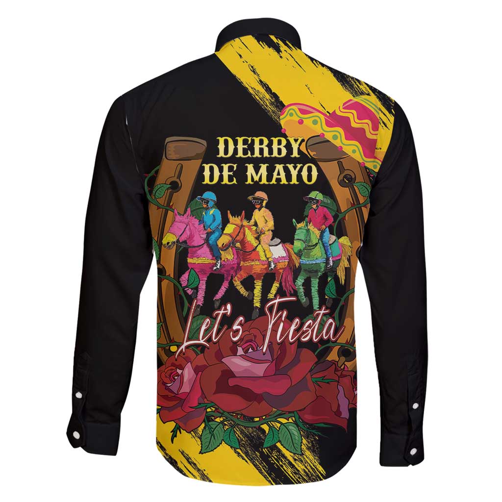 Derby De Mayo 2025 Family Matching Puletasi and Hawaiian Shirt Pinata Horse Racing Let's Fiesta