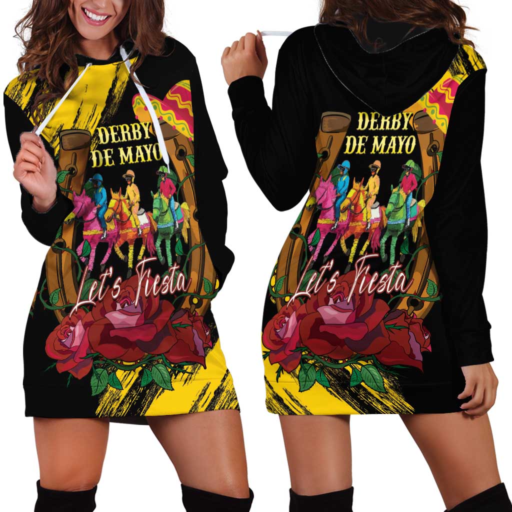 Derby De Mayo 2025 Hoodie Dress Pinata Horse Racing Let's Fiesta