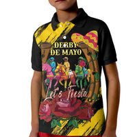 Derby De Mayo 2025 Kid Polo Shirt Pinata Horse Racing Let's Fiesta