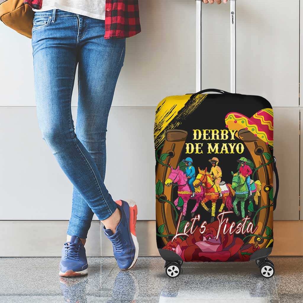 Derby De Mayo 2025 Luggage Cover Pinata Horse Racing Let's Fiesta