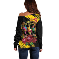 Derby De Mayo 2025 Off Shoulder Sweater Pinata Horse Racing Let's Fiesta