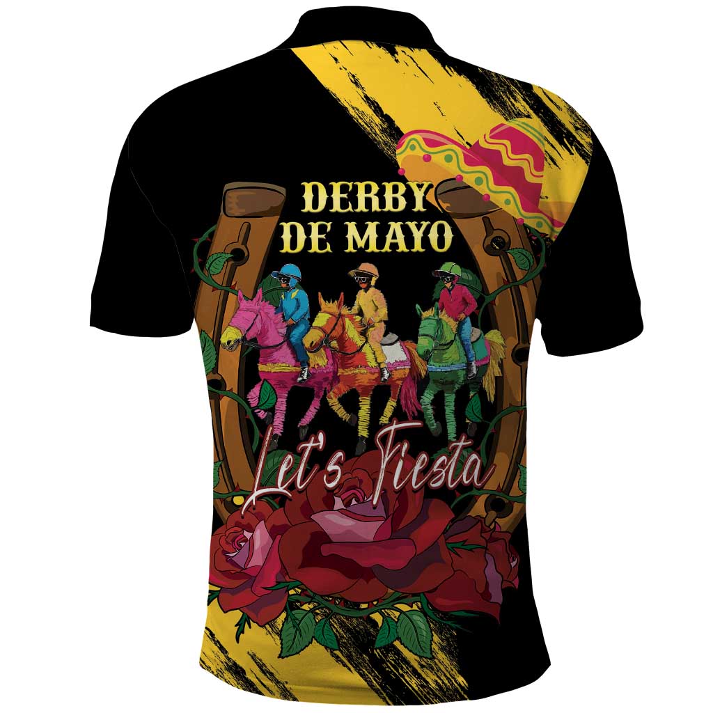 Derby De Mayo 2025 Polo Shirt Pinata Horse Racing Let's Fiesta