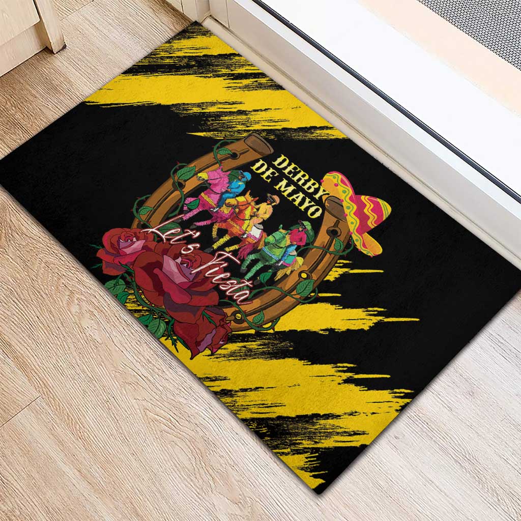 Derby De Mayo 2025 Rubber Doormat Pinata Horse Racing Let's Fiesta - Wonder Print Shop