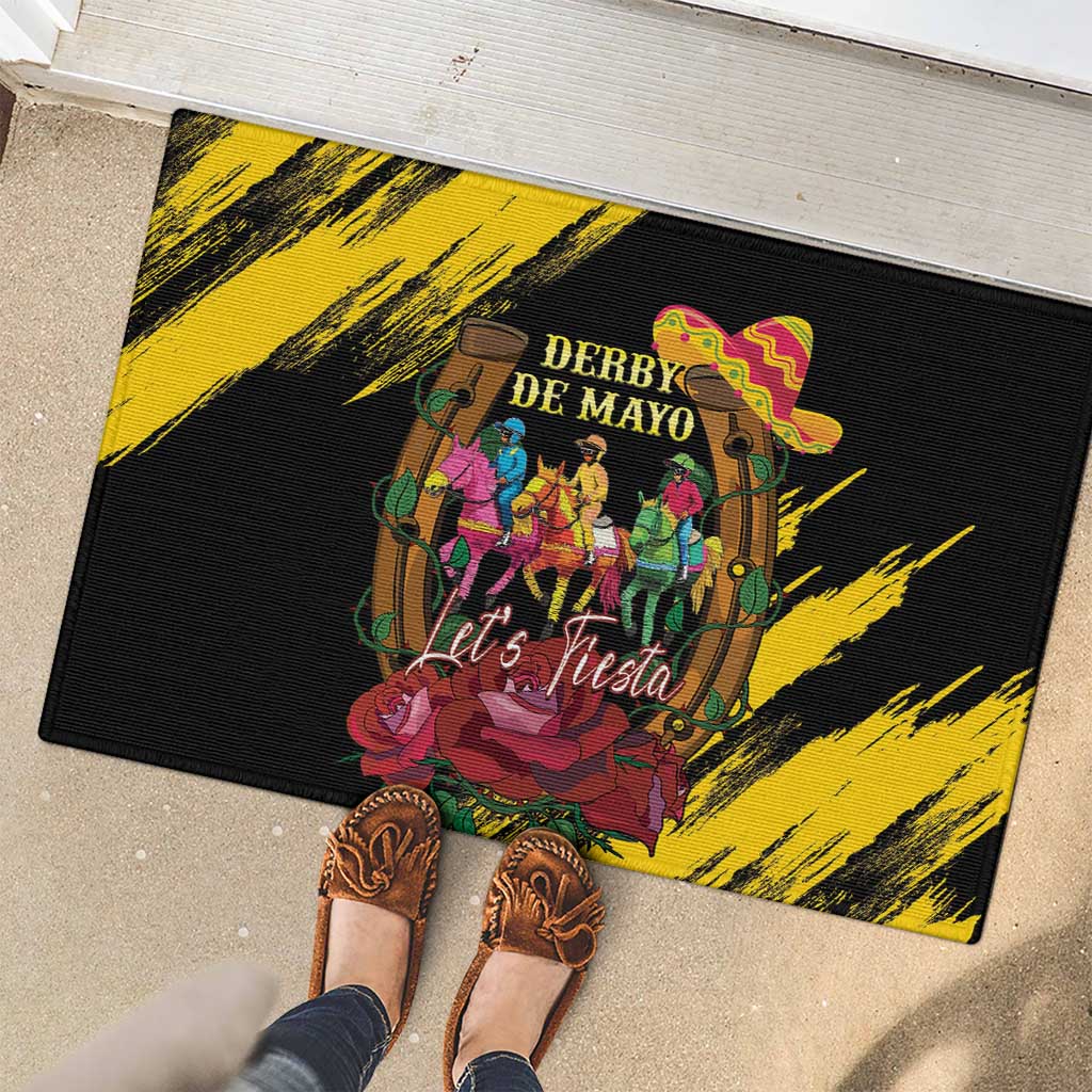 Derby De Mayo 2025 Rubber Doormat Pinata Horse Racing Let's Fiesta - Wonder Print Shop